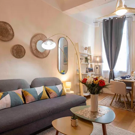 Charming Flat, Fully Equipped, Only 300m - La Loge Lägenhet Nice